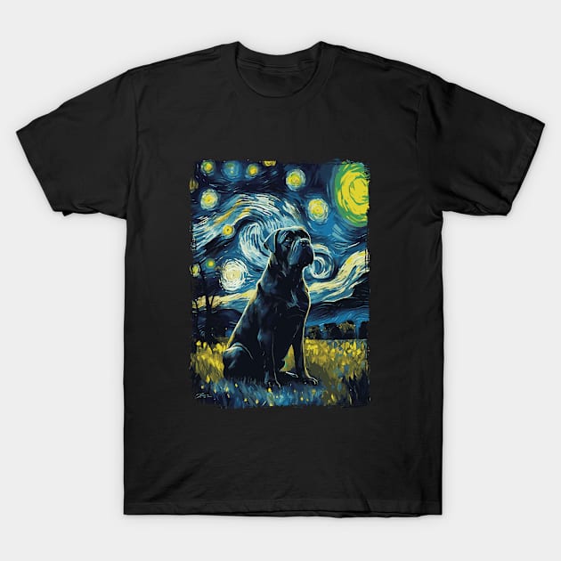 Cane Corso Starry Night T-Shirt by favoriteshirt